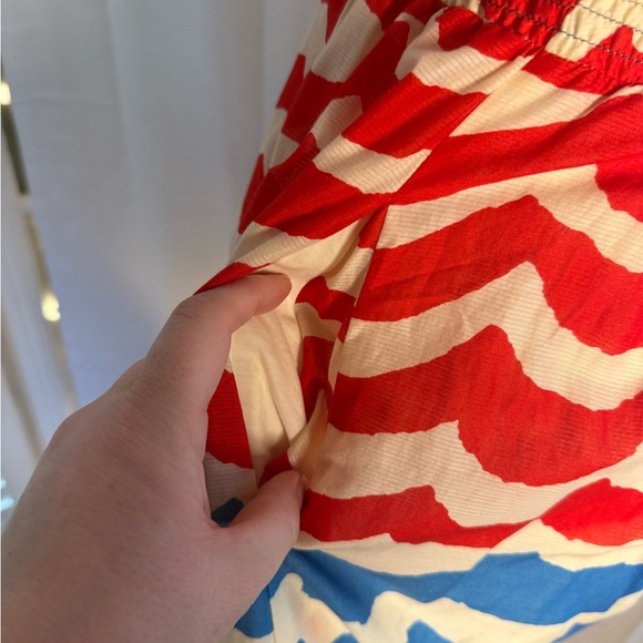 Anthropologie We Heart Vera Red and White Pleated Mini Sundress - Picture 3 of 11